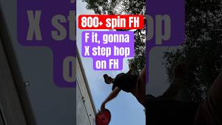 800+ spin forehand. FH x step rotational focus