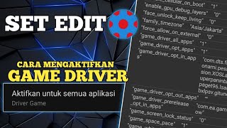 CARA MENGAKTIFKAN GAME DRIVER PADA PENGATURAN HP DENGAN MENGGUNAKAN SET EDIT!!! screenshot 5