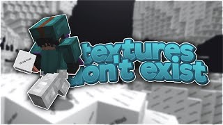 Minecraft Bedwars, but Textures Dont Exist Challenge..