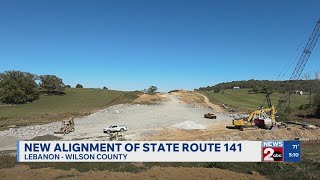 New alignment of State Route 141 in Wilson County, TN