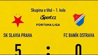 SLAVIA 5-0 BANÍK SESTŘIH