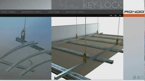 Rondo KEY-LOCK® Concealed Suspended Ceiling System