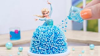 Amazing Miniature Tsunami Elsa Princess Cake Recipe ❄️ Wonderful Tiny Frozen Cakes Ideas by Mini Tasty 86,804 views 11 months ago 10 minutes, 48 seconds