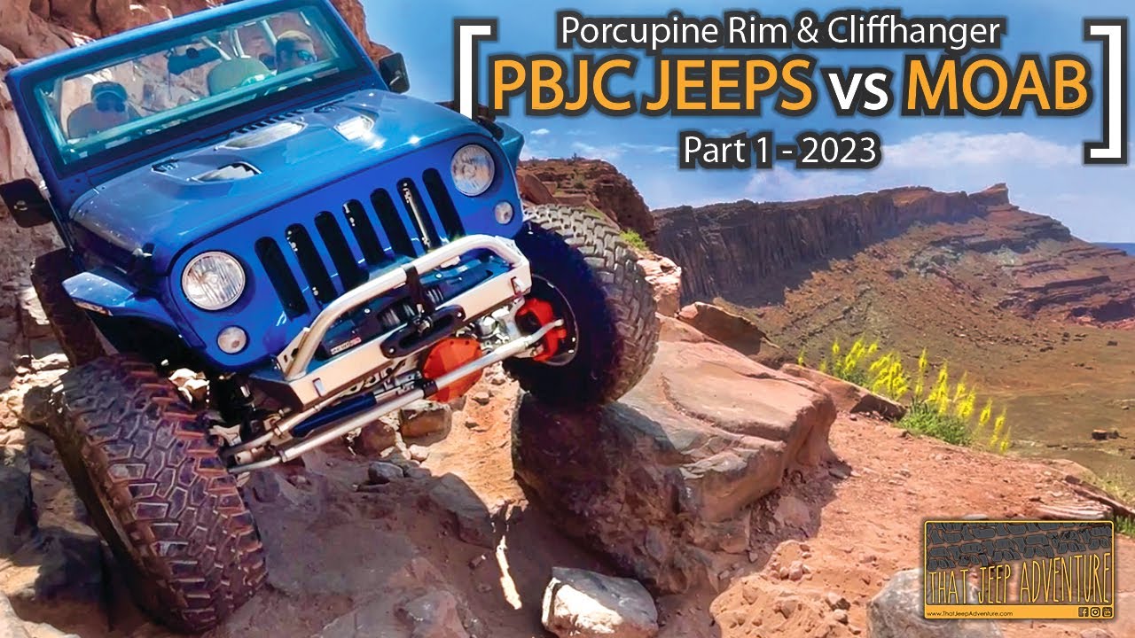 Porcupine Rim & Cliffhanger Offroading Pine Belt Jeep Club vs Moab