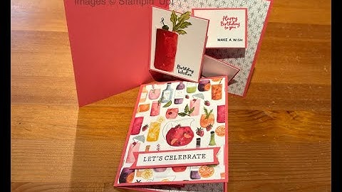 Side Slide Pop Out Card Stamping Tutorial Technique Tuesday