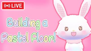 Building a Pastel Floor Live! | Roblox My Hello Kitty Cafe Ideas | Riivv3r