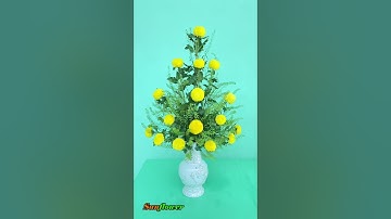 Cắm Bình Hoa Cúc Ping Pong Đơn Giản || Cắm Hoa Ngày Rằm