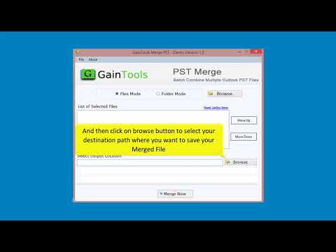 Merge PST Tool – Combine Outlook ANSI and Unicode Versions' Files