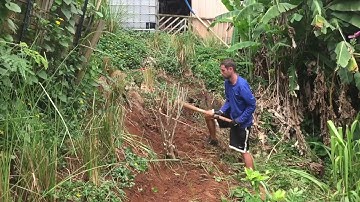 Swale Built On Contour Timelapse 3 Minute Video // The Moringa Man