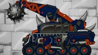 Динозавр - Робот - Разрушитель игра для детей_Мультики про роботов и машинки