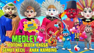 Ondel Ondel  Badut  Medley Lagu Potong Bebek Angsa Anak Kambing Semut Kecil Caca Marica  Balon
