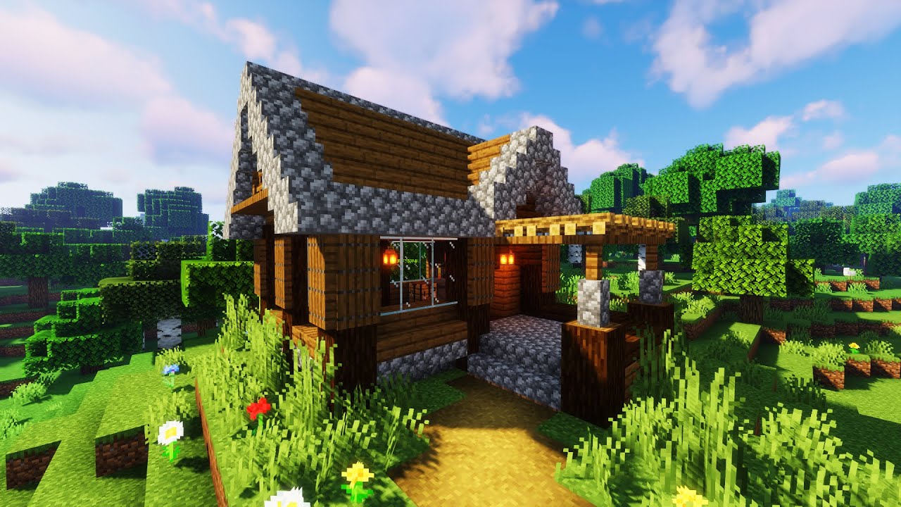 Minecraft: How to Build a Small Cottage | Survival Tutorial - YouTube