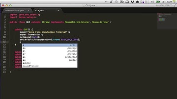 Java FireSimulation - Part 3 of 10 - GUI and JFrame