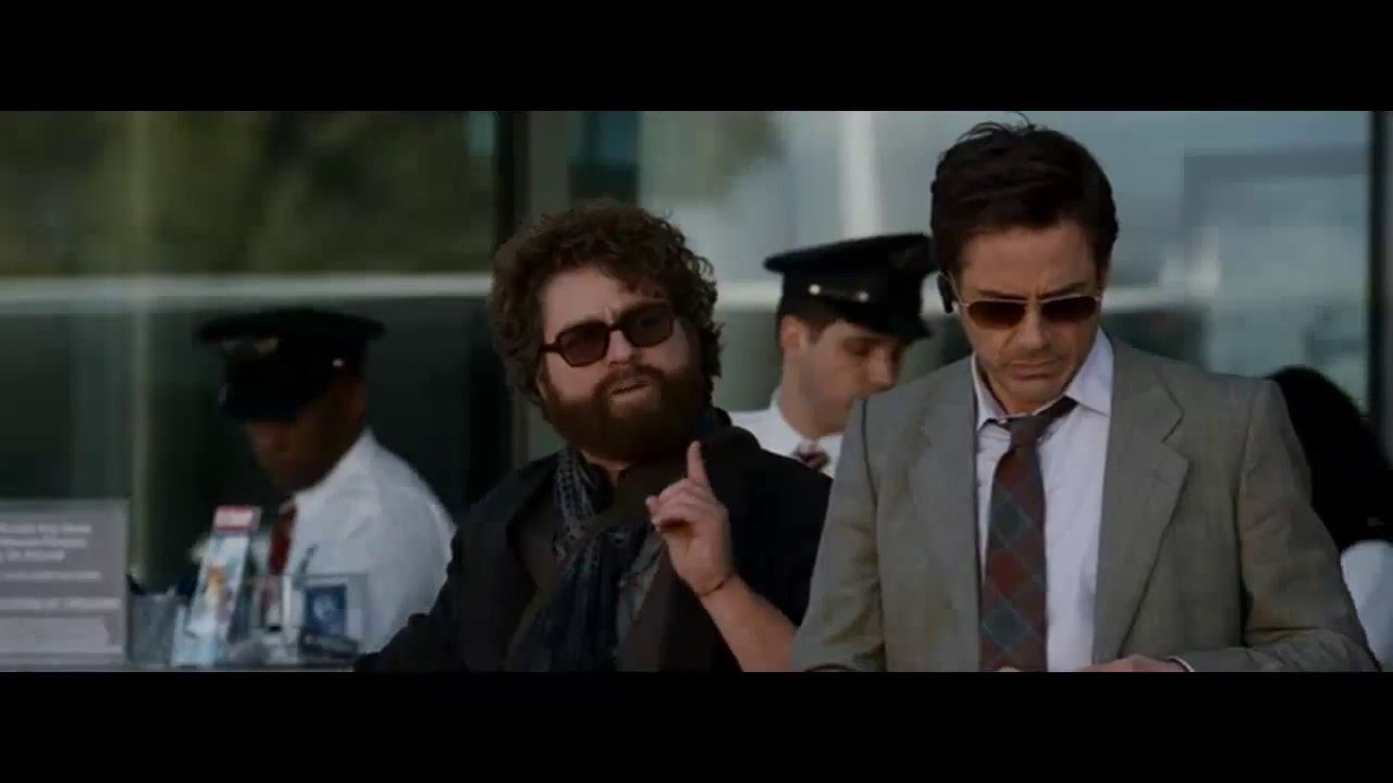 Best Movie Scenes Due Date Zach Galifianakis Robert Downey Jr YouTube