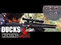 鴨猟 エアライフル 空気銃ヘッドショット高画質シーン 狩猟の実猟動画