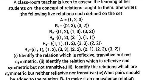 reflexive symmetric transitive relations