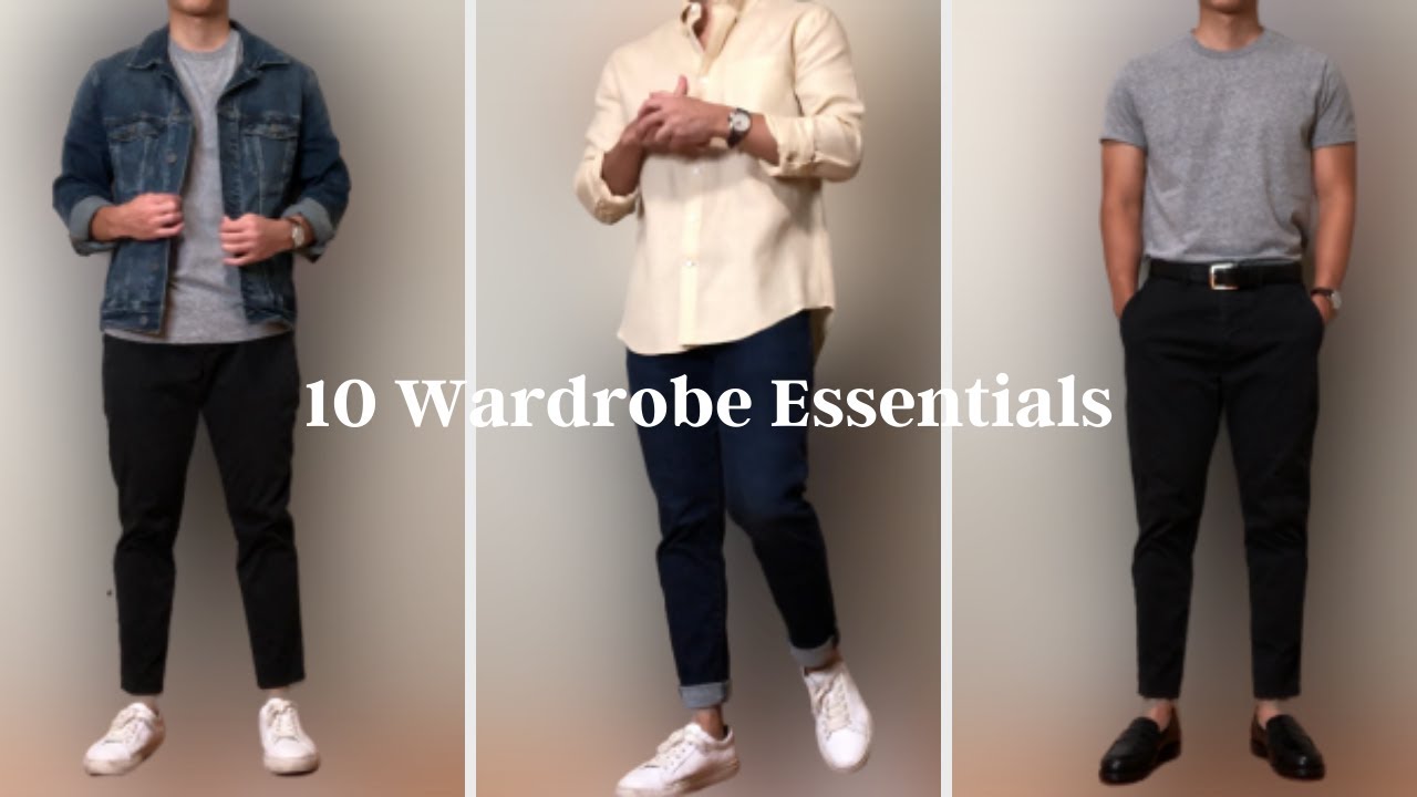 Top 10 Clothing Essentials For Men - YouTube