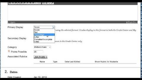 Blackboard 9.1.13: Changing Primary Display