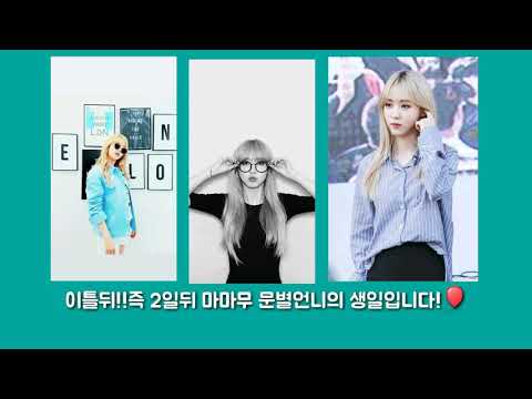 🎂마마무 문별언니의 생일🎂🎁12.22🎁