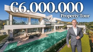 Inside a €6.000.000 Insane New Modern House - Mega Mansion in Marbella Golden Mile | Drumelia