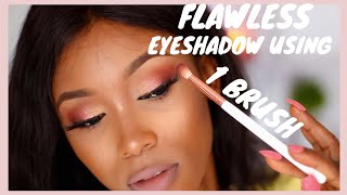 YOU ONLY NEED 1 BRUSH // SINGLE BRUSH DETAILED EYESHADOW APPLICATION screenshot 5