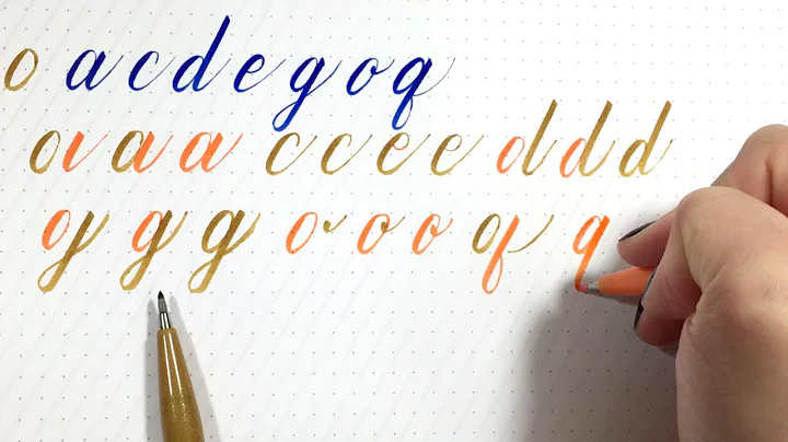 Learn Brush Lettering - Learn how to draw letters [part 1]