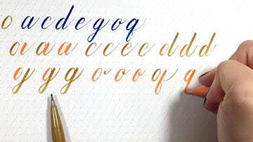 Learn Brush Lettering - Learn how to draw letters [part 1]