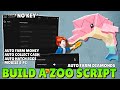 BUILD A ZOO SCRIPT *NO KEY* | AUTO FARM MONEY, AUTO COLLECT CASH, AUTO HATCH EGGS...