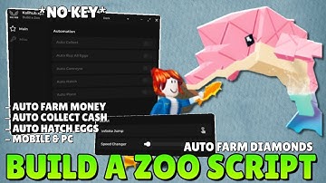 BUILD A ZOO SCRIPT *NO KEY* | AUTO FARM MONEY, AUTO COLLECT CASH,  AUTO HATCH EGGS...