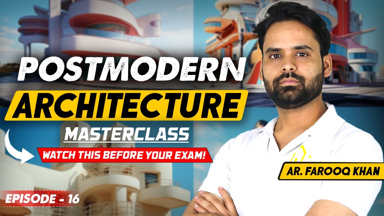 Postmodern Architecture for NATA & JEE B.Arch 🏛️ Episode - 16 | History of World Architecture