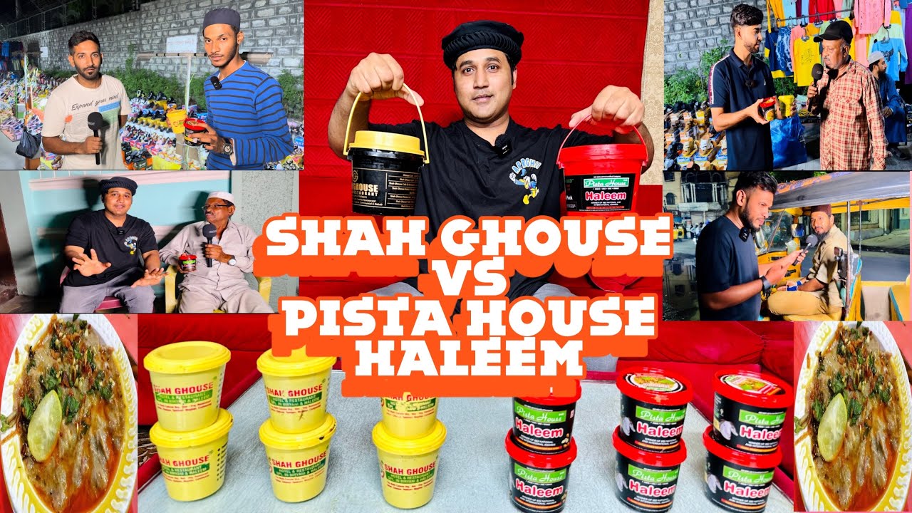 Pista House Haleem VS Shah Ghouse Haleem Vlog 2023 Ramzan Sammy