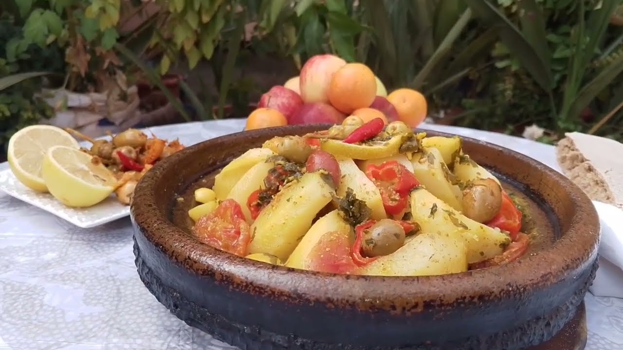 طاجين بسمك الكوربين على الفاخر !!