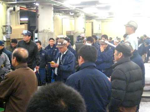 Auction at the Tsukiji Market
