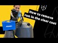 How to remove a run in the clear coat 