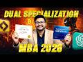 Online MBA Dual Specialisation 2026 | Top Universities, High-Demand Combos & Salary Scope