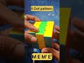 6 Dot pattern || 4 moves || #rubikscube #fingertricks