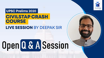 UPSC Prelims 2020 | Crash Course | Open Session