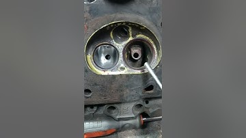 Porting and modifying e7 heads part 6( angling back the combustion chamber )