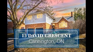 Cinematic Real Estate Video Tour For 15 David Crescent Cannington, Ontario