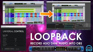 PreSonus Universal Control Loopback  Record DAW ASIO Audio into OBS/Streamlabs