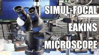 SDG #113 Black Eakins Simul-Focal 3.5x-90x Microscope