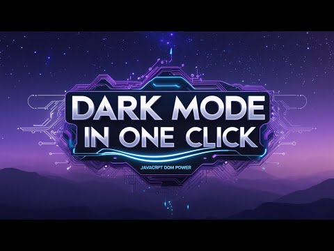 Create a Dark Mode Switch with HTML, CSS, JavaScript