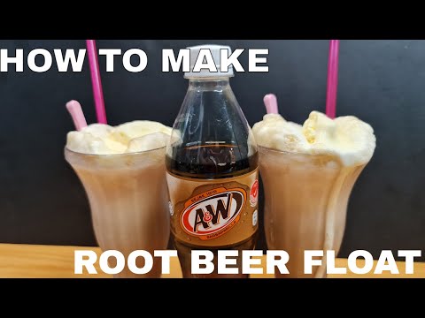 How To Make A Root Beer Float With A&W and Vanilla Ice Cream at Home with Only 2 ingredient | EASY |