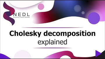 Cholesky decomposition explained (Excel)