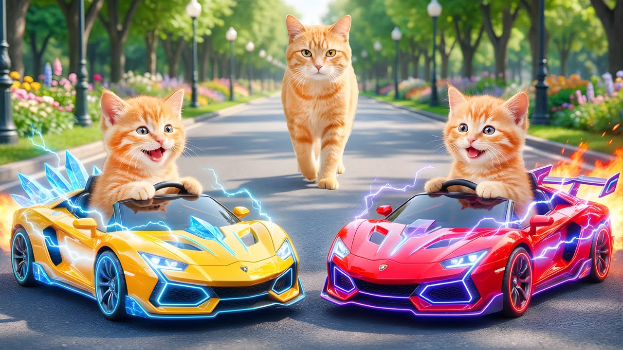 Mama Cat Trims Fur on the Farm and Makes Tiger Hat For Kittens At Home🐾🎩🐯