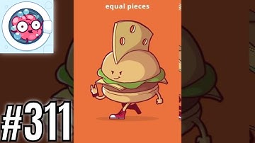 Brainwash Level 311 Cut into 3 equal pieces - Gameplay Solution Walkthrough