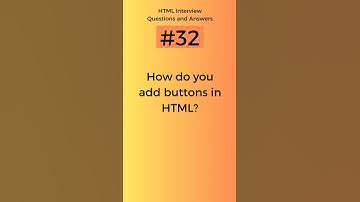 How to add buttons in HTML | HTML Interview Questions and Answers Part - 32 #shorts #viral #tranding
