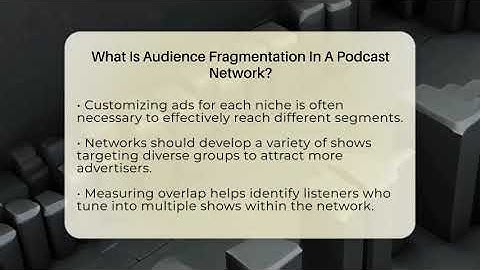 What Is Audience Fragmentation In A Podcast Network? - Modern Podcaster Hub