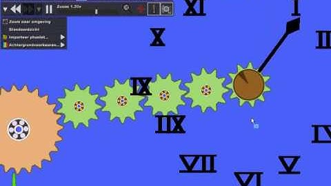 Phun   clock with pendulum