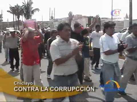 Realizan marcha anti corrupcion en Chiclayo